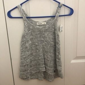 small grey heather abercrombie sweater tank